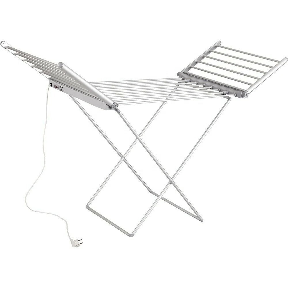 🛁 Freestanding Portable Lightweight Electric Heated Clothes & Towel Dryer with 18 Heating Rails