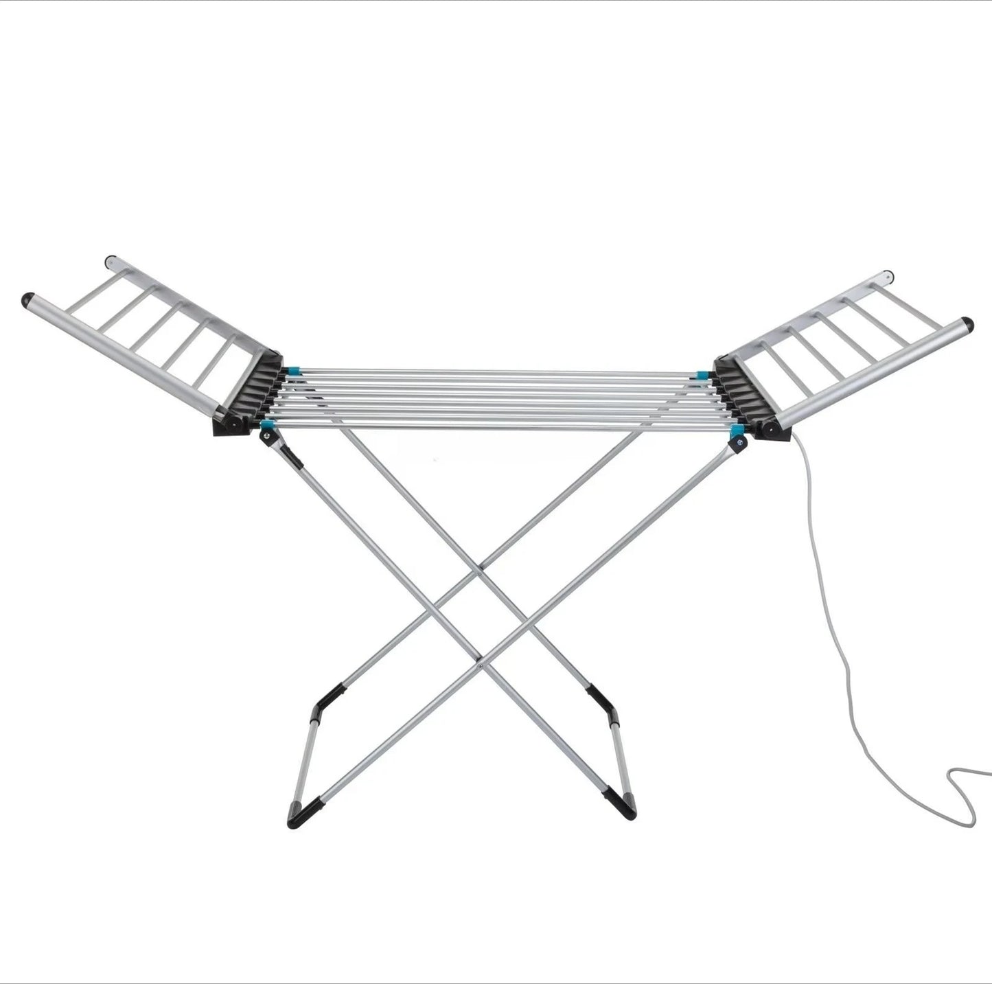🛁 Freestanding Portable Lightweight Electric Heated Clothes & Towel Dryer with 18 Heating Rails