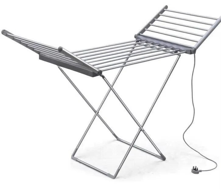 🛁 Freestanding Portable Lightweight Electric Heated Clothes & Towel Dryer with 18 Heating Rails