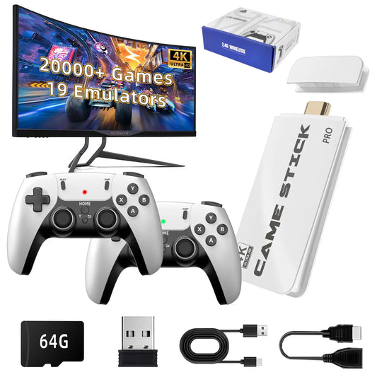 Retro Gaming Console | 2.4G Wireless Dual Gamepads | 64GB | 15,000+ Classic Games