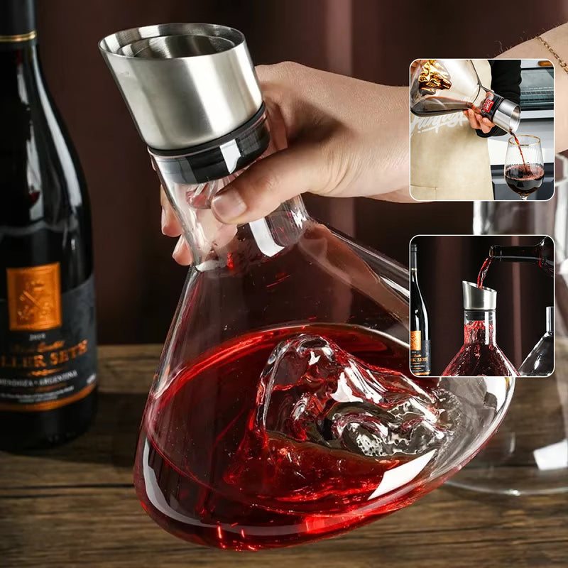Crystal Wine Decanter Waterfall