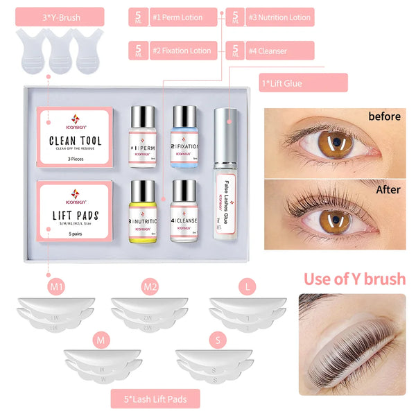 Salon-Style Lash Lift Kit – At-Home Eyelash Perm & Brow Lamination | Up to 8 Weeks of Lifted Lashes