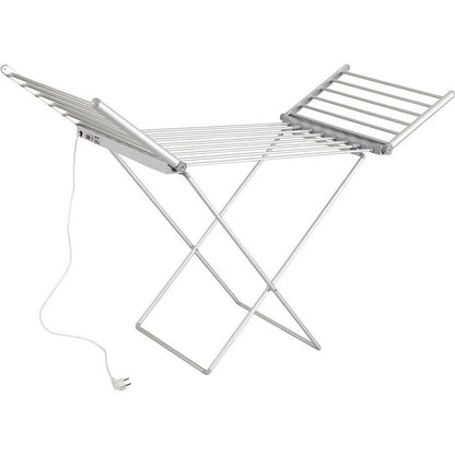 🛁 Freestanding Portable Lightweight Electric Heated Clothes & Towel Dryer with 18 Heating Rails