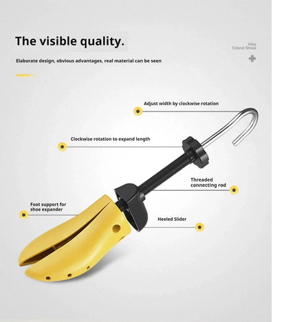 ProFit Adjustable Shoe Stretcher & Shoe Tree – Foot Width & Length Expander