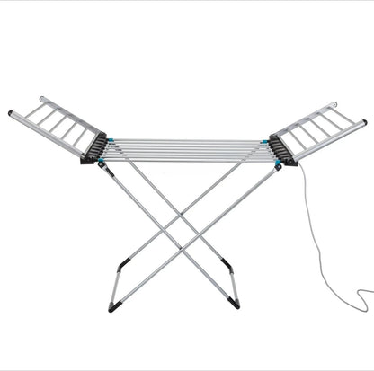 🛁 Freestanding Portable Lightweight Electric Heated Clothes & Towel Dryer with 18 Heating Rails