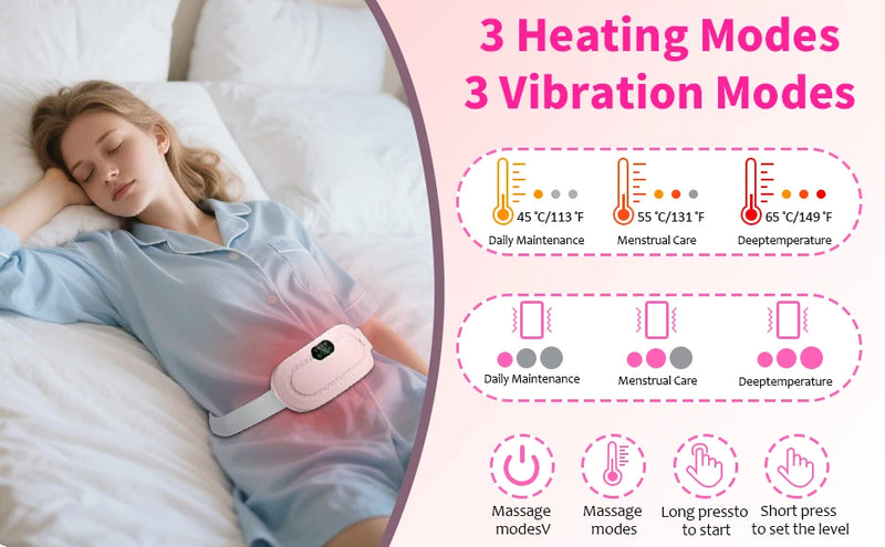 SmartHeat™ Menstrual Pain Relief Heating & Massage Belt