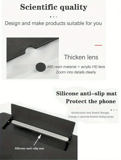 ZoomView™ Portable Phone Screen Magnifier