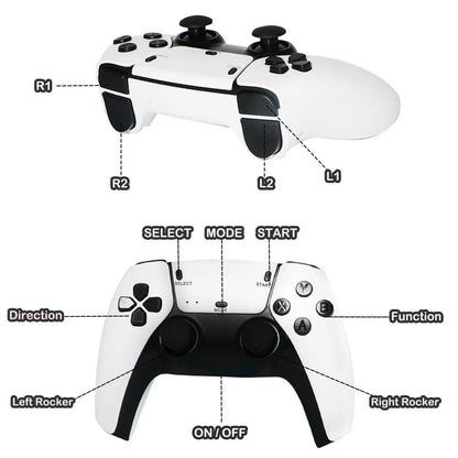 Retro Gaming Console | 2.4G Wireless Dual Gamepads | 64GB | 15,000+ Classic Games