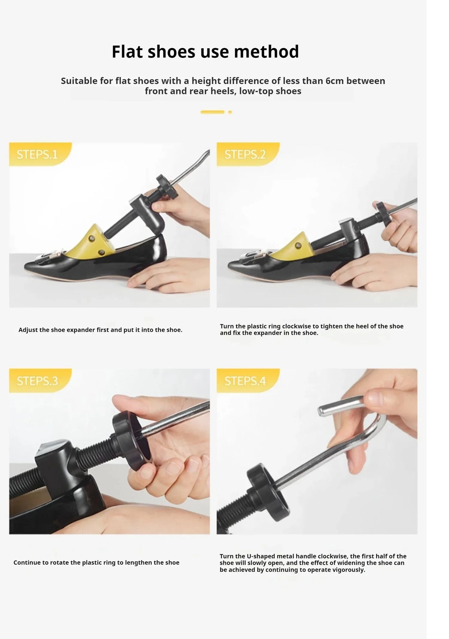 ProFit Adjustable Shoe Stretcher & Shoe Tree – Foot Width & Length Expander