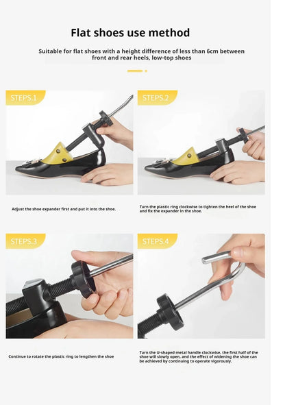 ProFit Adjustable Shoe Stretcher & Shoe Tree – Foot Width & Length Expander